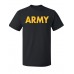 Men Casual Round Neck Letter Print Grey T-shirt