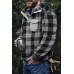 Men's winter autumn plaid double-sided plush Pullover